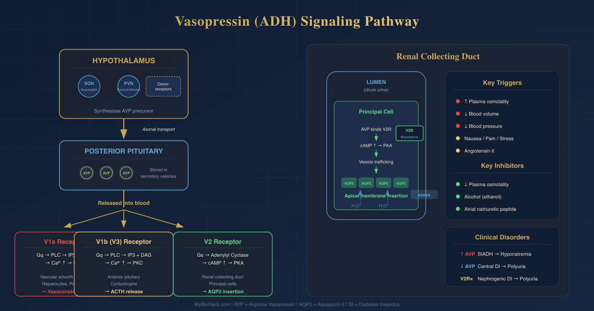 Vasopressin (ADH): The Hormone That Controls Your Water Balance, Blood ...